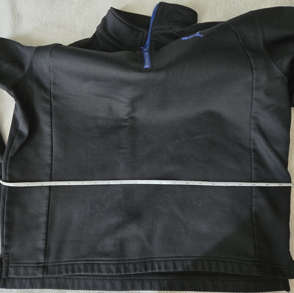 Puma Men's Black 1/4 Zip Pullover Sweater Size M Used - Picture 7 of 7